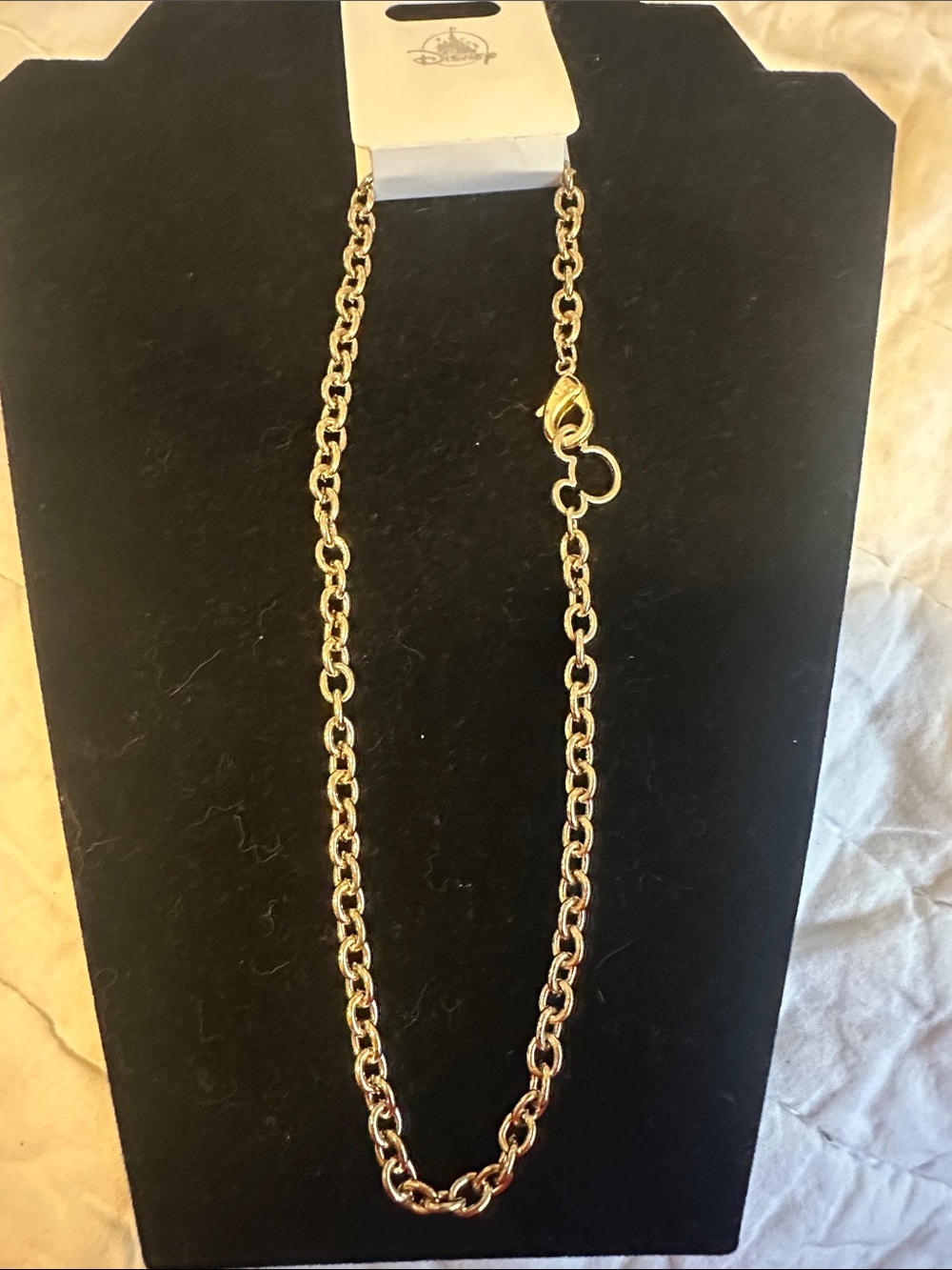 Disney Mickey Mouse Icon Chain Necklace NWT Gold Tone - Picture 2 of 9